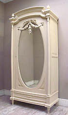 antique french single door armoire